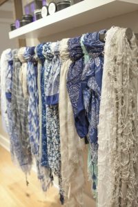 scarves in display