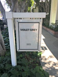 Violet grey sign in LA