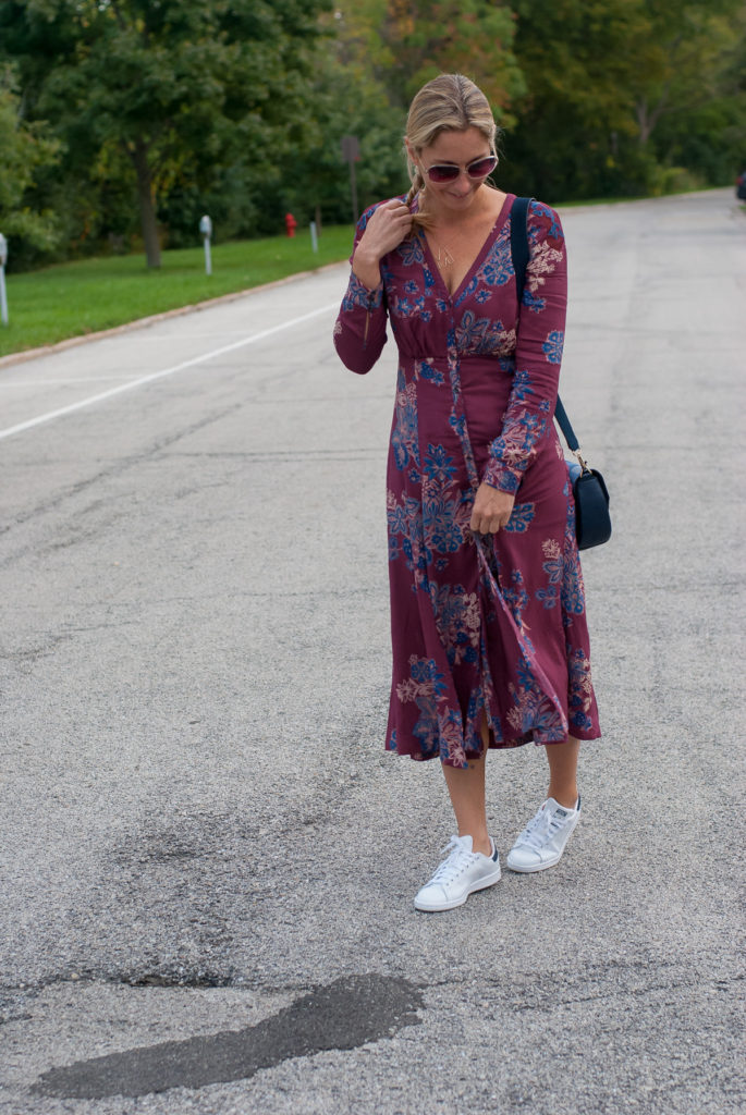 Floral Dress for Fall: Taking it from Day to Night