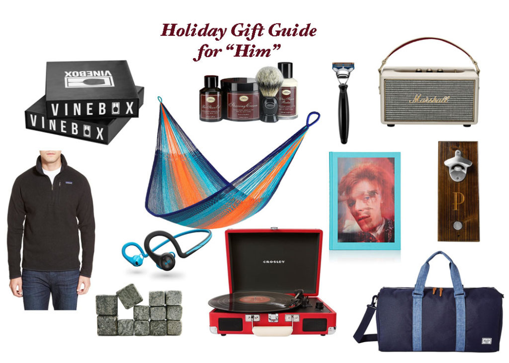 collage of Holiday Gift Guide for men
