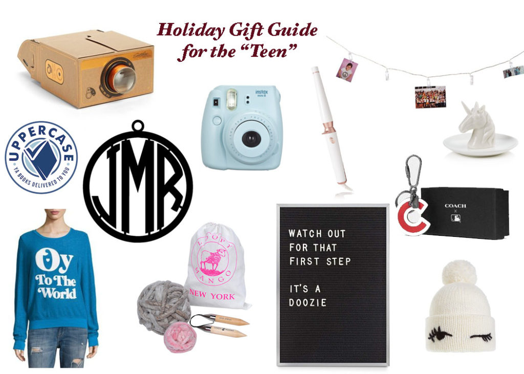 collage of Holiday Gift Guide for teens
