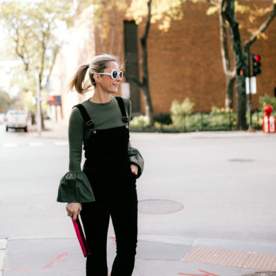 Velvet Overalls: An Alternative to a Dress for the Holidays