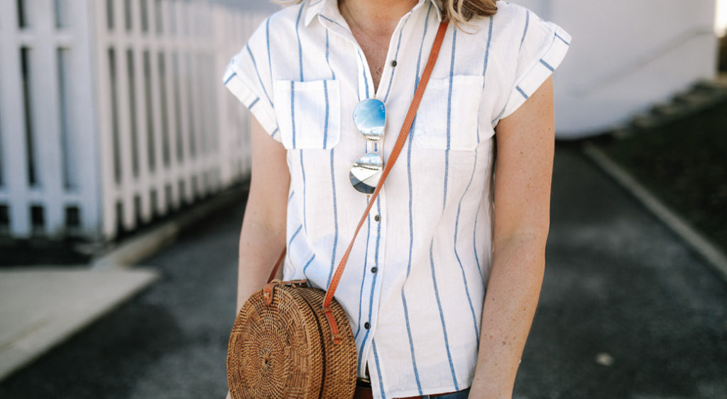 Striped shirt for spring