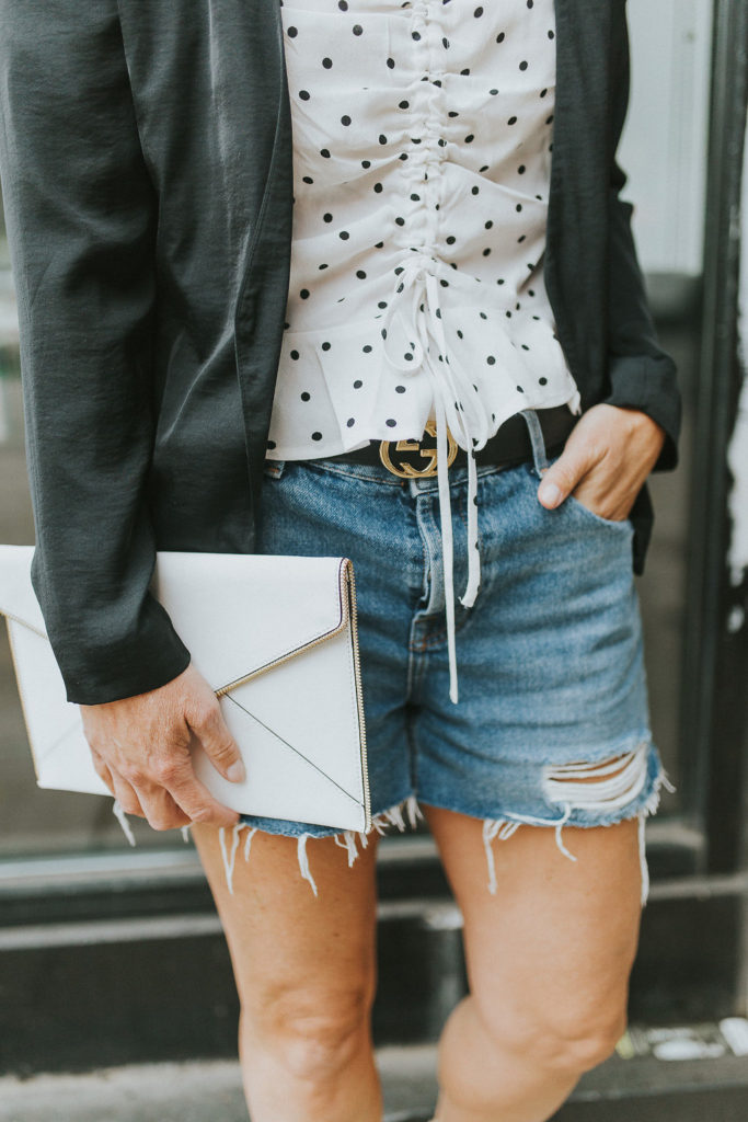 How to wear denim shorts for business casual