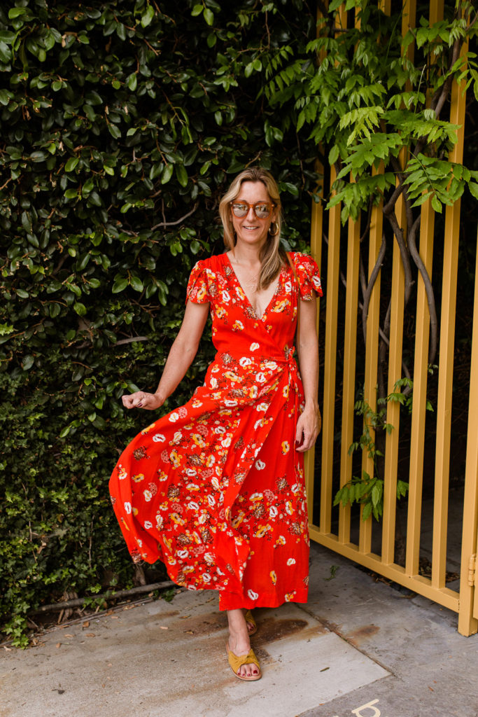 Spring Wardrobe Checklist - Floral Spring Wrap Dress