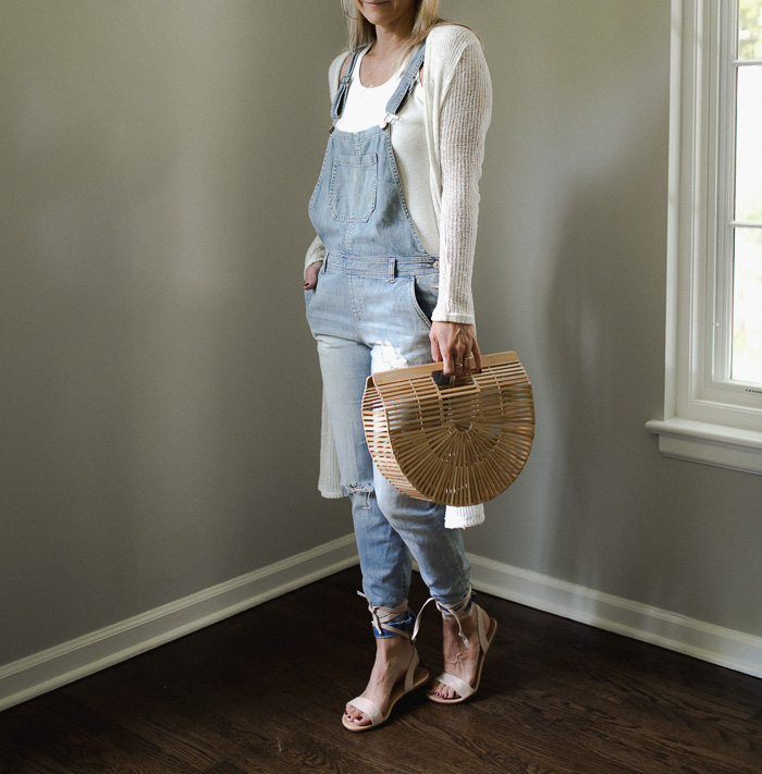 Distressed Denim Overalls - Never without Navy