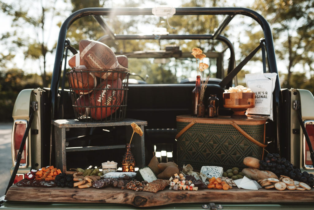 Charcuterie Board as part of a tailgate experience