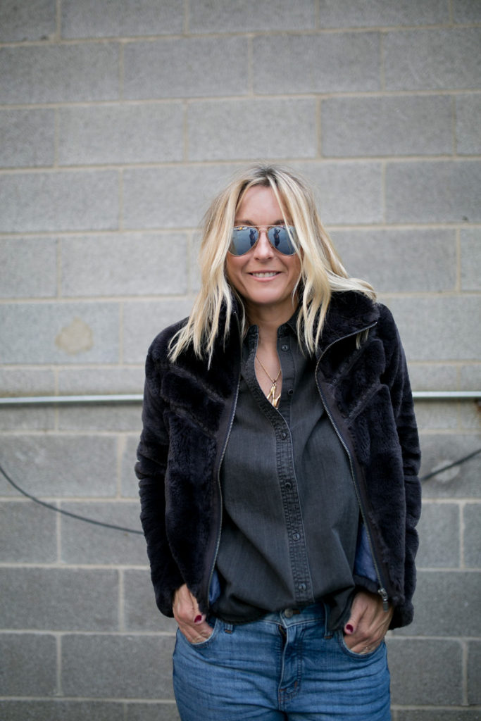 Faux Fur Jackets - Never Without Navy