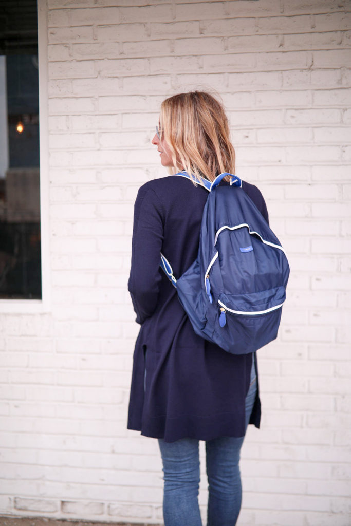 Never Without Navy is featuring a Paravel - Fold-Up Backpack 