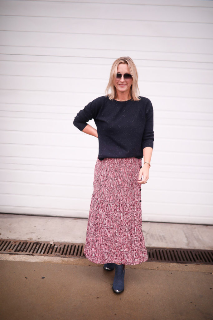 Flowy skirt jumper hotsell