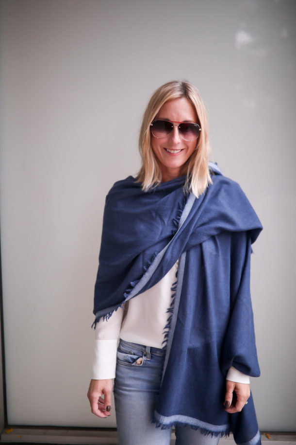 How To Wear A Wrap Scarf Never Without Navy Blog