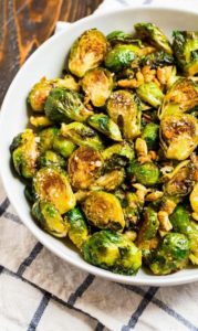 Brussel Sprouts with Lemon and Herbs Easy Fall Food Recipes