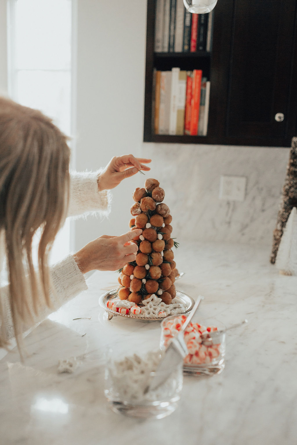 Donut Hole Tree A Christmas Morning Treat Never Without Navy