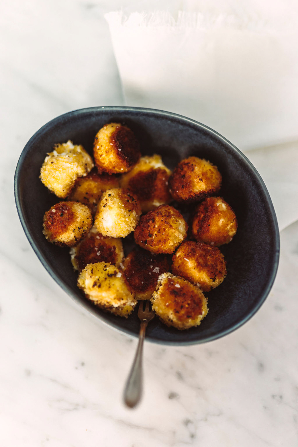 Fried Goat Cheese Balls With Drizzled Honey for Super Bowl Sunday