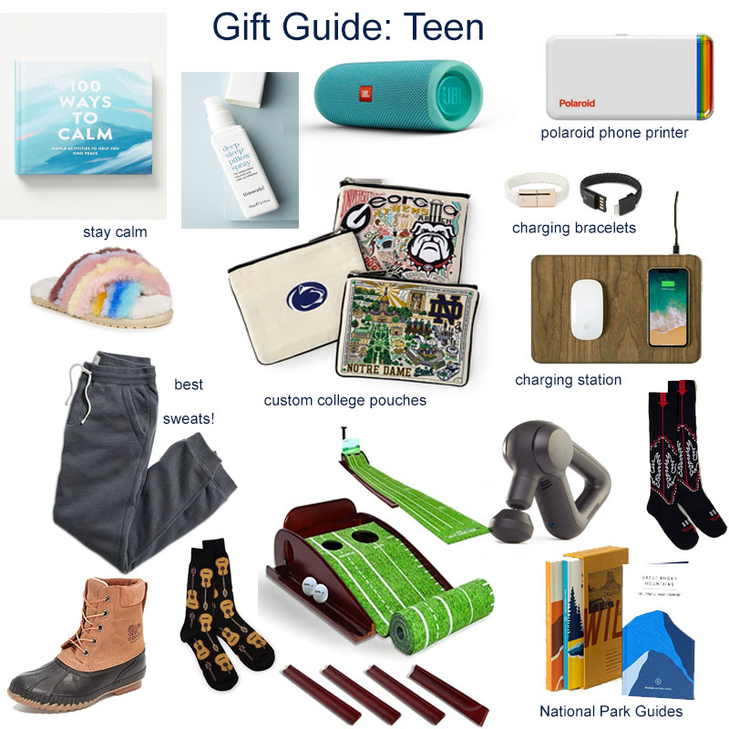 collage of gift guide teen